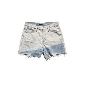 HUDSON Hudson Jeans Devon High-Rise Denim Shorts Extracted Triangle Size 27 NWOT